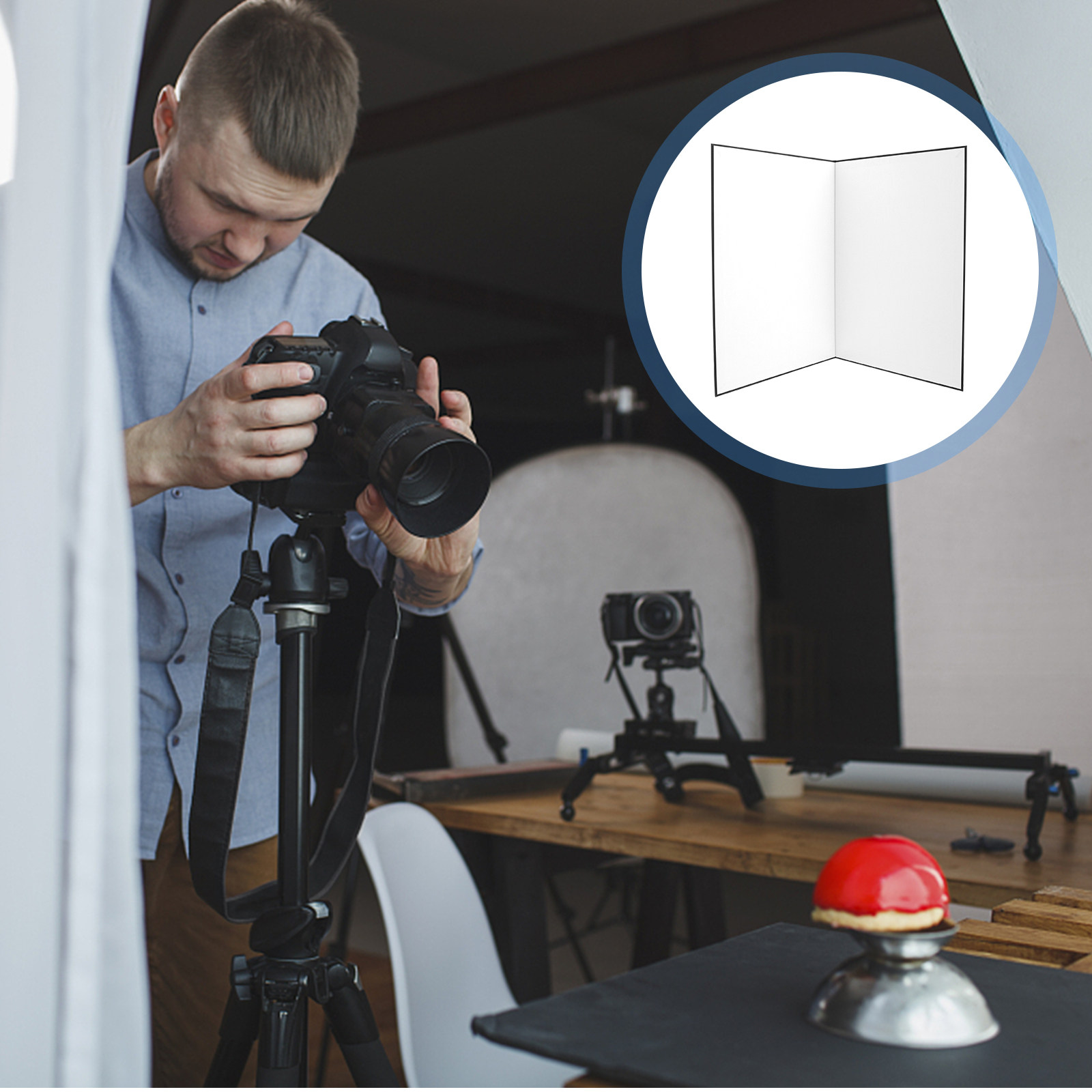 Photography Still Life - Reflector de Luz Plegable A3 de