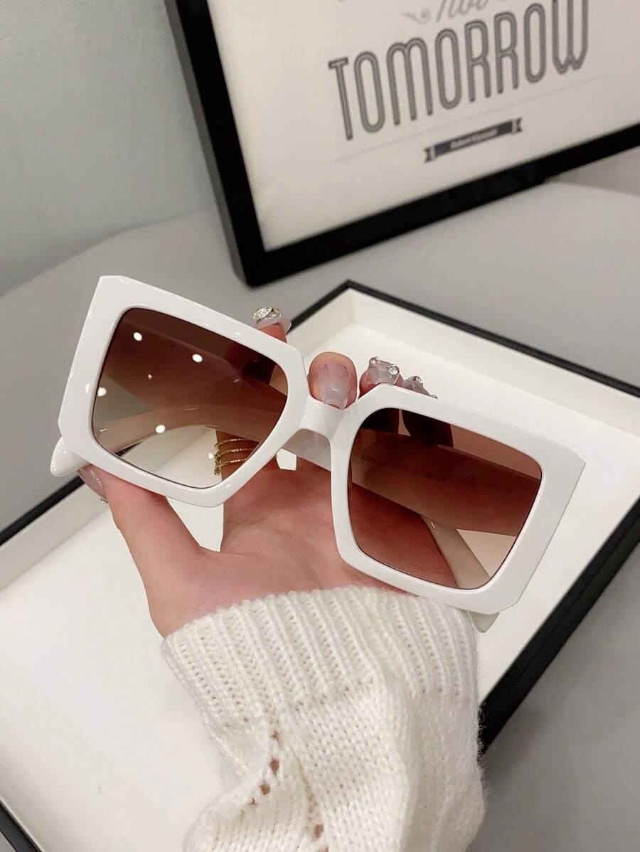 Photography Fashion - Gafas poligonales de moda para mujer,