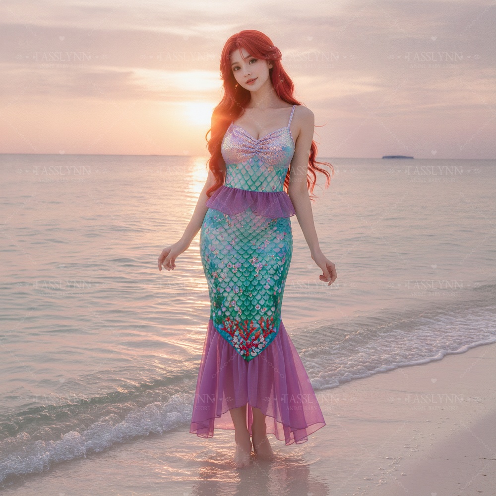 Disfraz de Sirena Ariel, Vesti - Photography Outfits reseña y precio