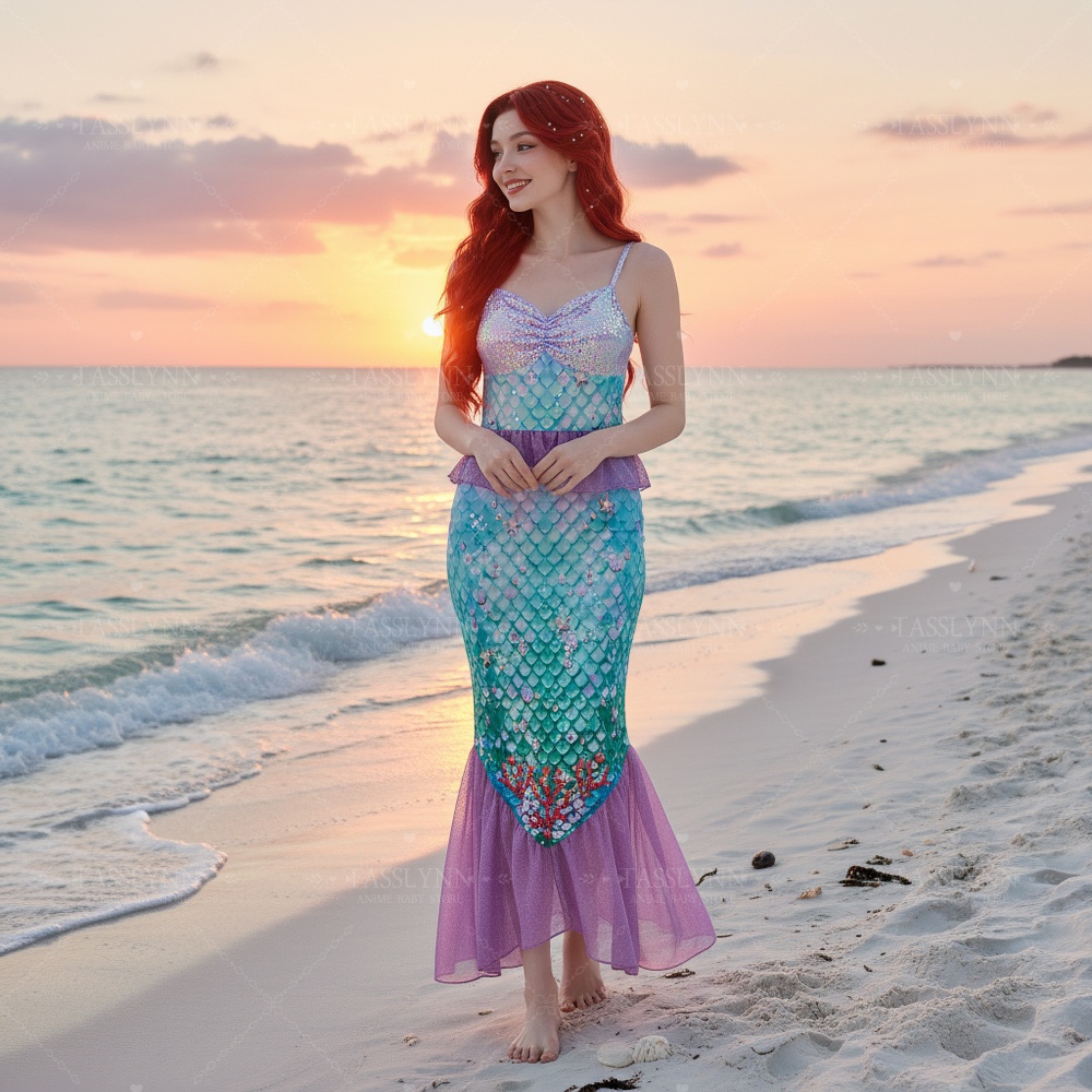 Disfraz de Sirena Ariel, Vesti - Photography Outfits reseña y precio