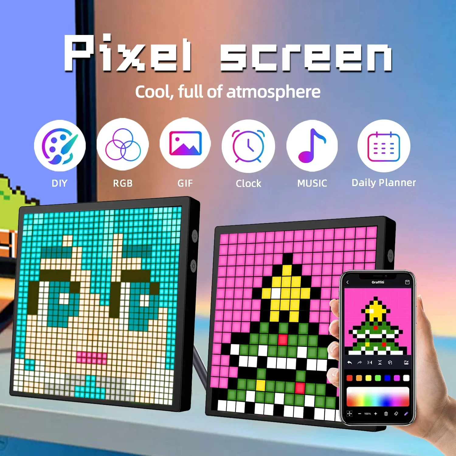 Pantalla de píxeles de matriz  - Pixel Art Led Panel reseña y precio