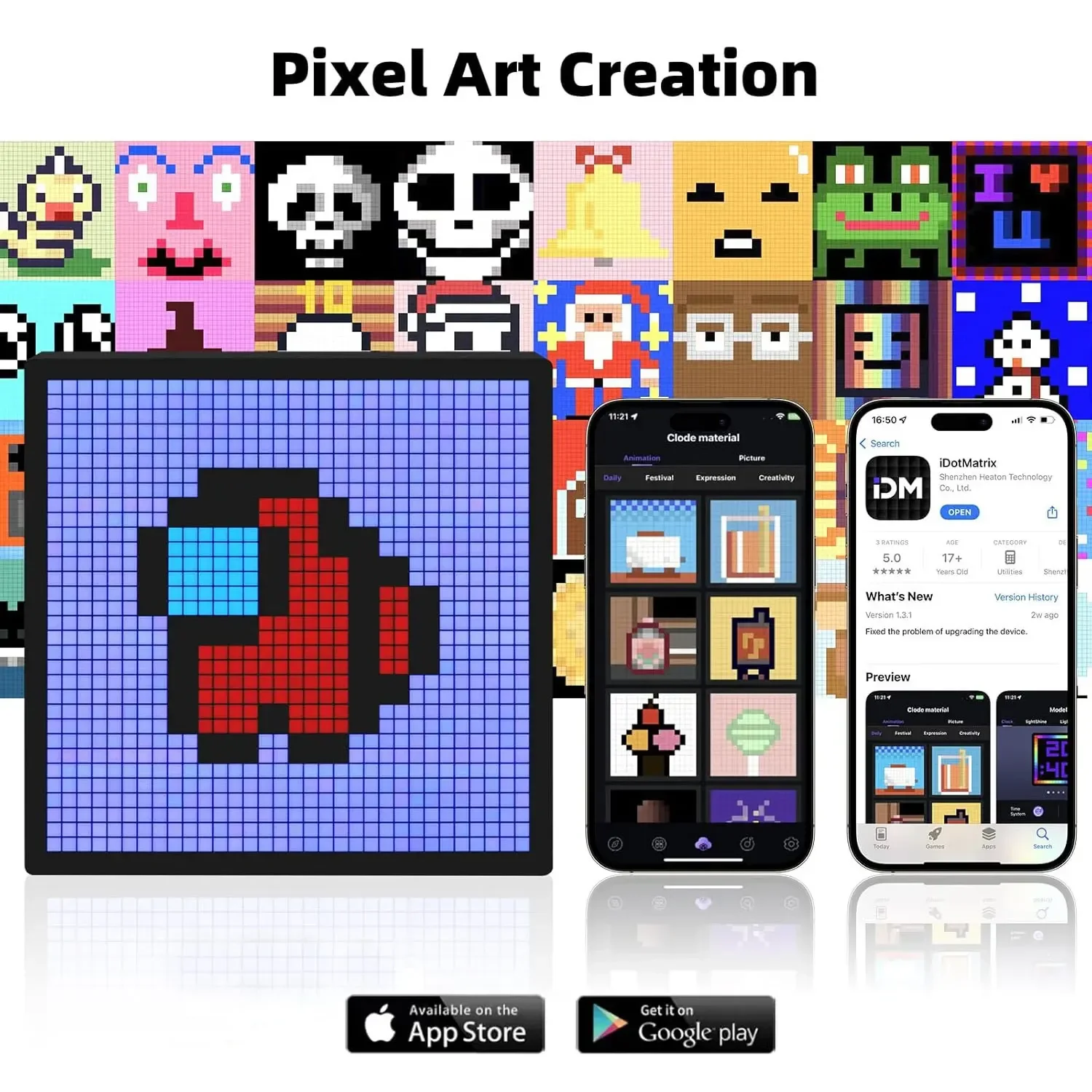 Pantalla de píxeles de matriz  - Pixel Art Led Panel reseña y precio