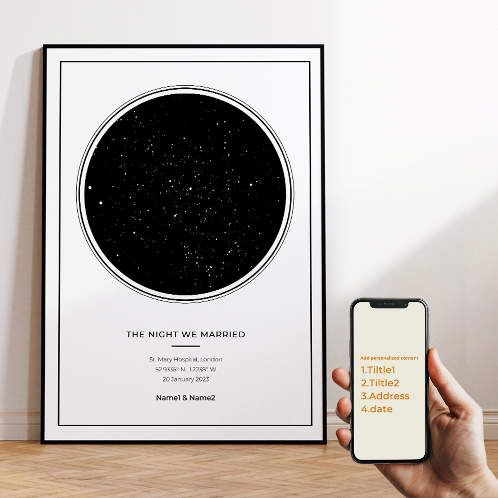 Mapa de estrella de cielo noct - Photography Gallery reseña y precio